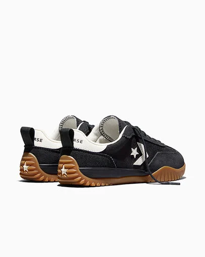 Run Star Trainer Black/Egret/Honey, Heel View