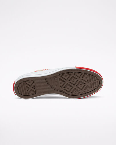 Love Fearlessly Chuck Taylor All Star Egret/University Red/White, Outsole View