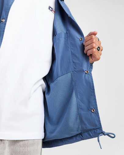 Go-To Andover Coach's Jacket Bleu lacustre, Detail View