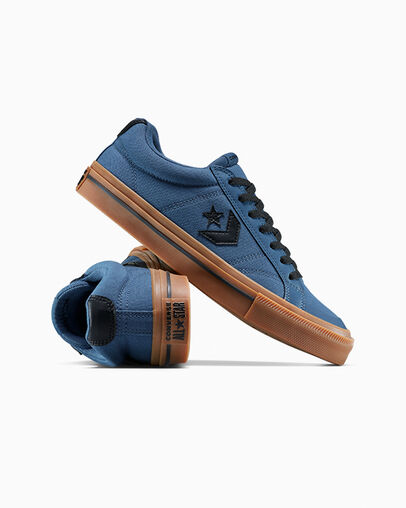 Converse Sport Casual Slacker Blue/Black/Gum Honey, Detail Angle View