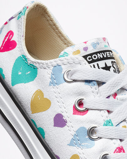 Always On Hearts Chuck Taylor All Star White/Natural Ivory/Storm Wind, Detail Angle View