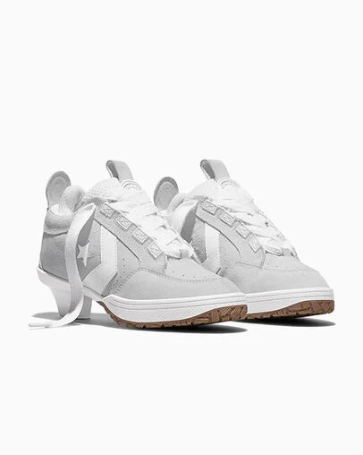 Converse x Vaquera VX-1 Heel White/Black/Honey, Top and Side View