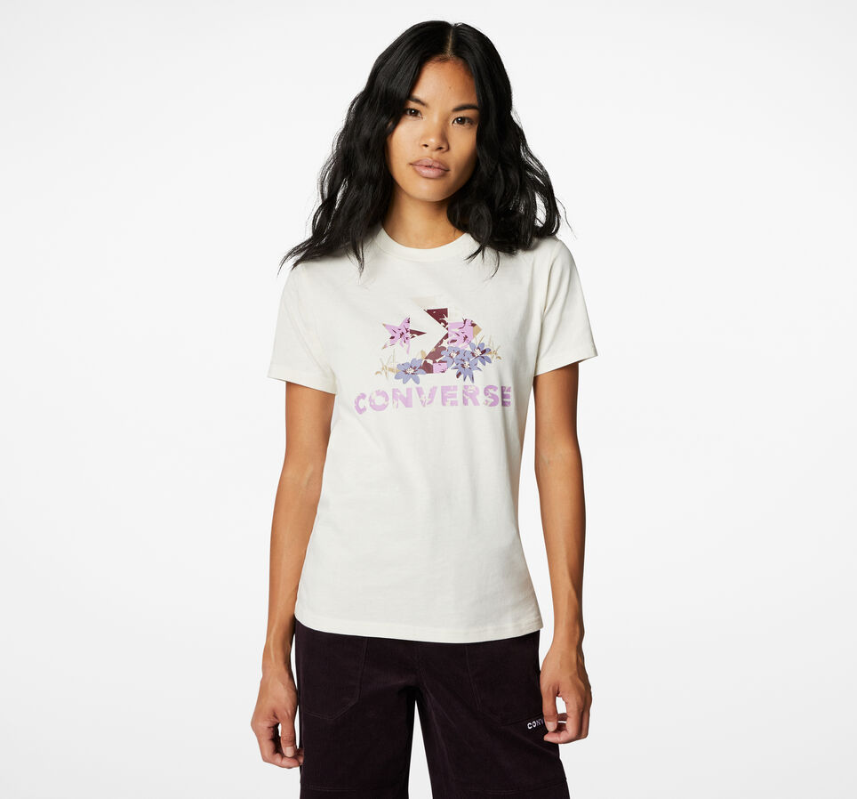 Star Chevron Abstract Flowers T-Shirt