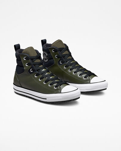 Chuck Taylor All Star Berkshire Boot Utility Green/Black/White, Angled View