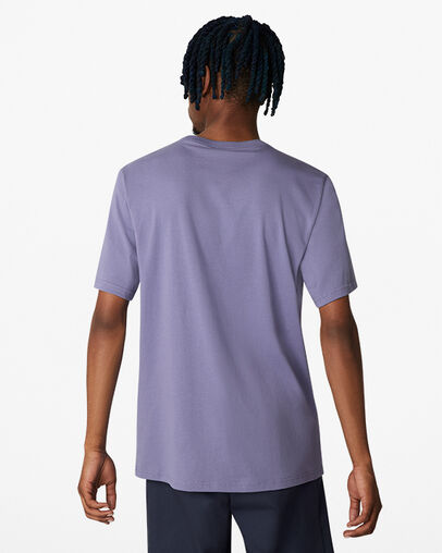 Sticker Collage Graphic T-Shirt Slate Lilac, Back View