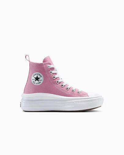 Chuck Taylor All Star Move Platform Cliffside Rose/White/Black, Outer Side View
