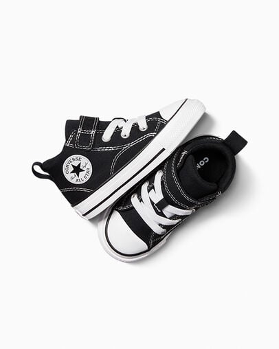 Chuck Taylor All Star Malden Street Black/Black/White, Angled View