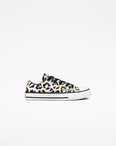 Leopard Print Chuck Taylor All Star Egret/Nero/Prime Pink, Outer Side View