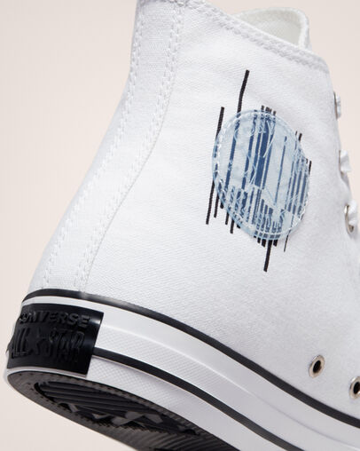 Chuck Taylor All Star Translucent Barcode Blanco/Negro/Blanco, Detail Angle View