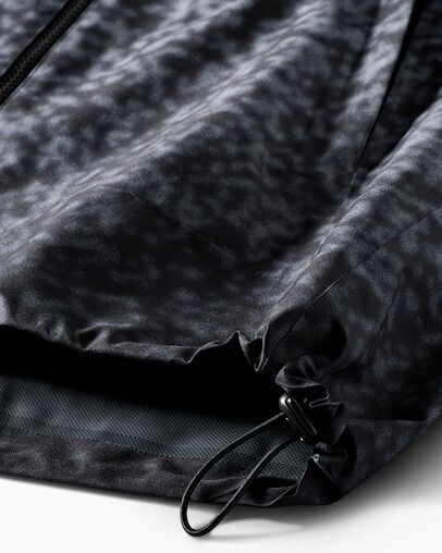 Converse x Patta Rain Jacket Black Gradient, Detail View