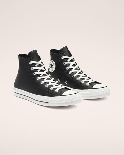 Converse Color Leather Chuck 70 Schwarz/Egret/Schwarz, Angled View