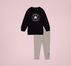 Chuck Taylor Patch Crew und Jogger Set Lunar Rock Heather