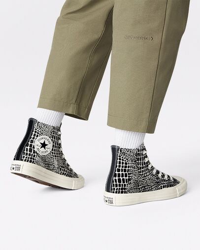 Chuck Taylor All Star Digital Daze Egret/Black/Egret, On Foot Shot 1