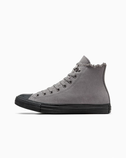 Chuck Taylor All Star Suede Piel de tibur&oacute;n/Piel de tibur&oacute;n/Zona gris, Inner Side View