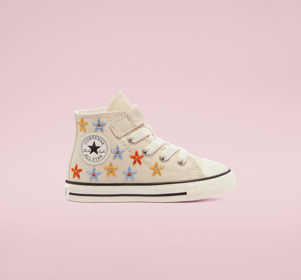 Spring Flowers Easy-On EVA Platform Chuck Taylor All Star Marfil natural/Multicolor/Negro