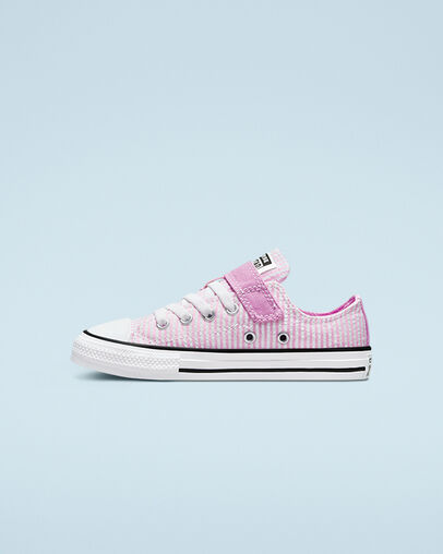 Chuck Taylor All Star Easy-On Seersucker Stripes Beyond Pink/White/Black, Inner Side View