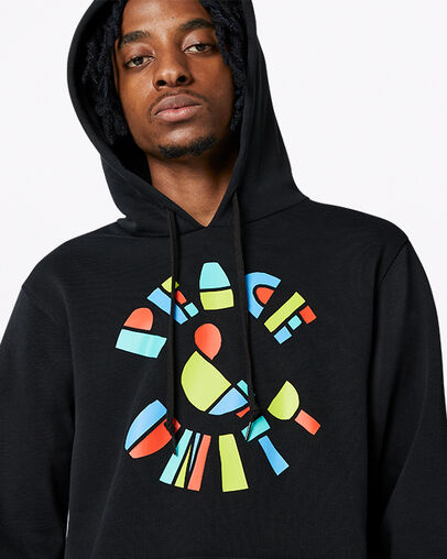 Sudadera con capucha Peace & Unity Recycled Negro Converse, Detail View