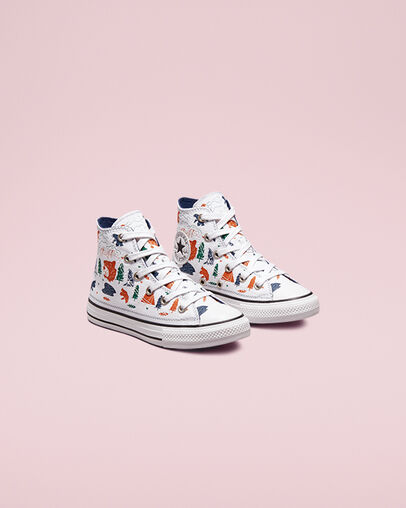 Chuck Taylor All Star Explorer White/Midnight Navy/Black, Angled View