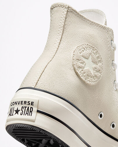 Chuck Taylor All Star Lift Platform Egret/Black/Egret, Detail Angle View
