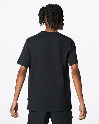 Color Forward Graphic T-Shirt Converse Black, Back View