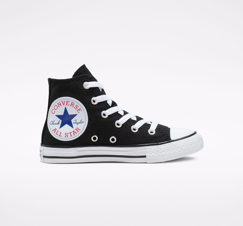 Chuck Taylor All Star Oversized Logo High Top Black/White/Black