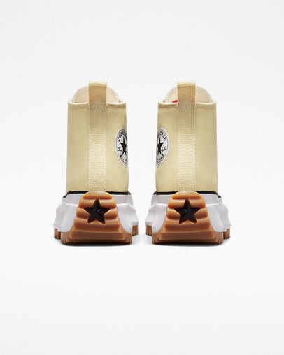 Run Star Hike Platform Seasonal Color Lemon Drop/Black/White, Heel View