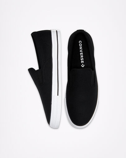 Chuck Taylor All Star Slip unisexe Noir/Blanc/Noir, Top and Side View