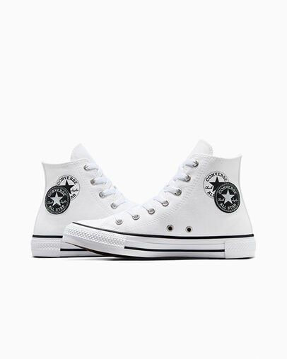 Chuck Taylor All Star Logo Play Weiß/Schwarz/Weiß, Detail Angle View