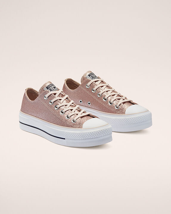 converse glitter shine platform