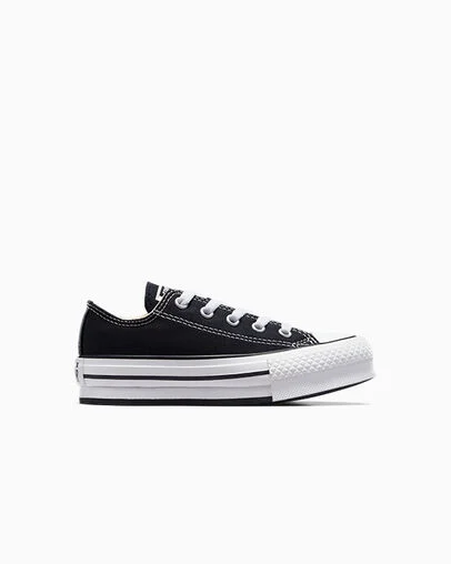 Chuck Taylor All Star EVA Lift Platform Canvas Black/White/Black, Outer Side View