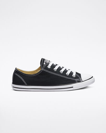 Chuck Taylor All Star Dainty Low Top Black, Outer Side View