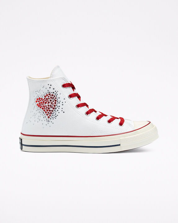 heart converse black high top
