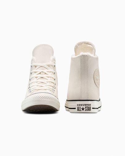 Chuck Taylor All Star Cozy Suede Light Dune/Egret/Egret, Heel View