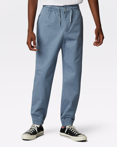 Converse Go-To Canvas Jogger Pant Indigo Oxide, Front View