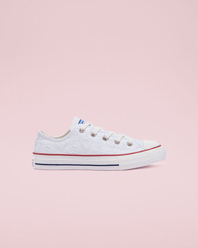Love Ceremony Chuck Taylor All Star Blanco/Blanco vintage/Multicolor, Outer Side View