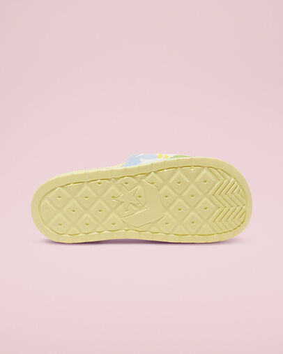Claquette Floral Print All Star Citron clair/&Eacute;cru/Mousse rose, Outsole View