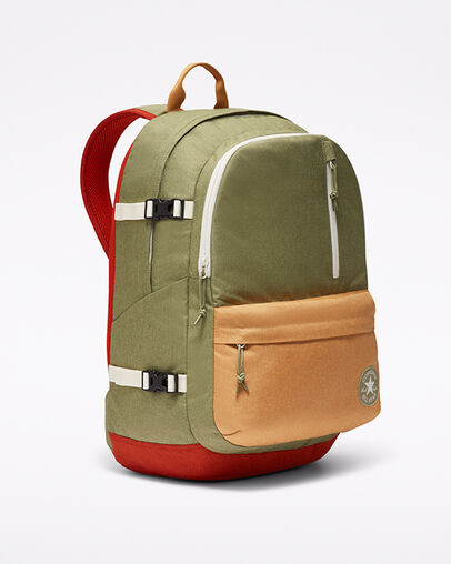 Straight Edge Backpack Street Sage/Soba/Venetian Rust, 3/4 View