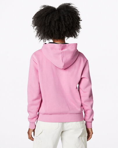 Traditioneller Hoodie mit Animal Print Magic Flamingo, Back View