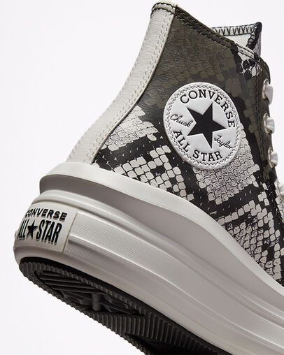 Authentic Glam Chuck Taylor All Star Move Negro/Garza/Garza, Detail Angle View