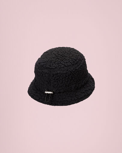 Bob r&eacute;glable Sherpa Noir Converse, 3/4 View