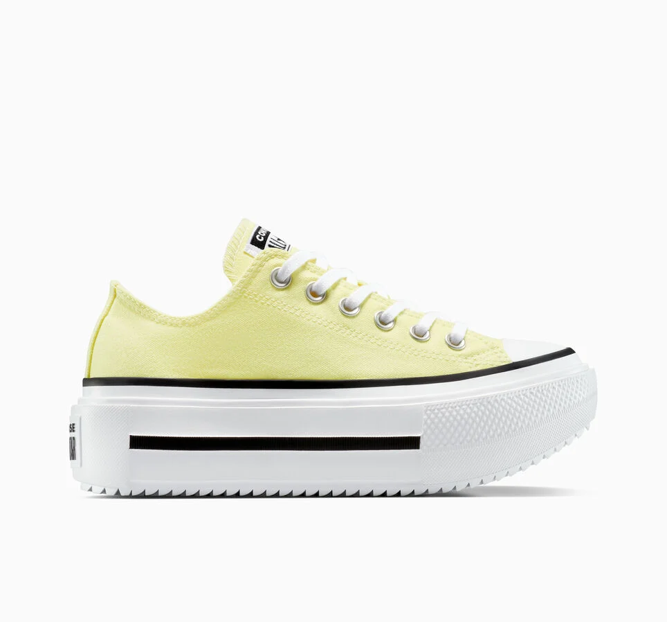 Chuck Taylor All Star Lift Double Stack Platform Canvas Lemon Slushy/Weiß/Schwarz