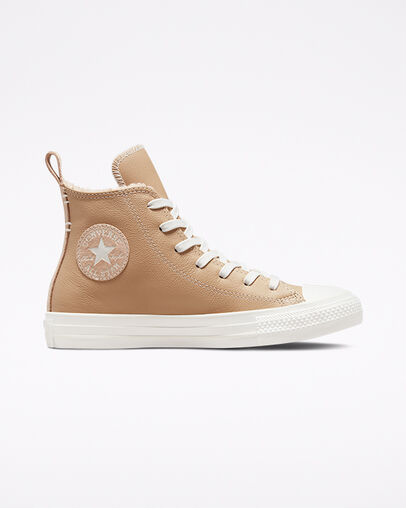 Cozy Tones Chuck Taylor All Star Tostado champ&aacute;n/Rosa crep&uacute;sculo, Outer Side View