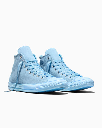 Chuck Taylor All Star Suede True Sky/Lt. Blue/True Sky, Top and Side View