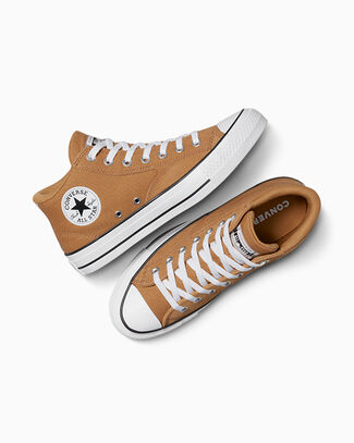 Converse Chuck Taylor All Star Malden Street Mid Shoe Canvas In Brown, Size 10 - A13208C