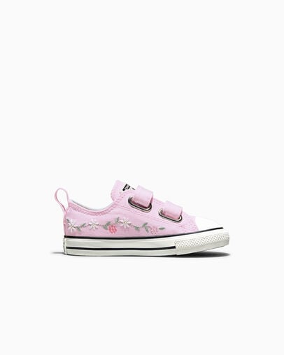 Chuck Taylor All Star Embroidered Flowers Easy-On New Found Bloom/Vintage White, Outer Side View