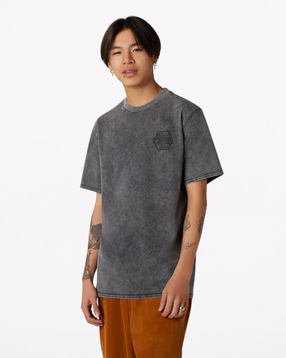 Fashion Cut and Sew T-Shirt Converse Black, Front View