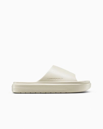 Converse Essential Slide Blanc papyrus/Blanc papyrus/Blanc papyrus, Outer Side View