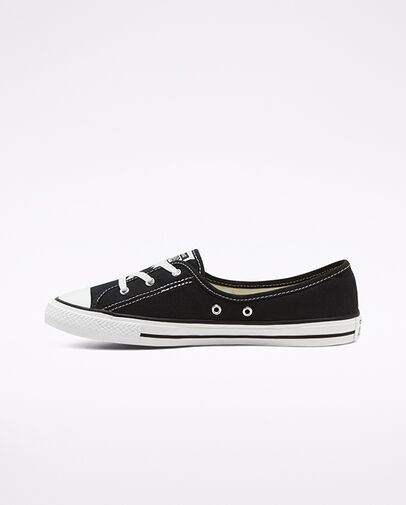 Ballet Lace Chuck Taylor All Star Slip Schwarz/Wei&szlig;/Schwarz, Inner Side View