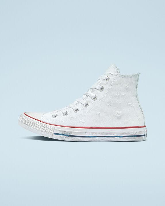 converse mid cut white