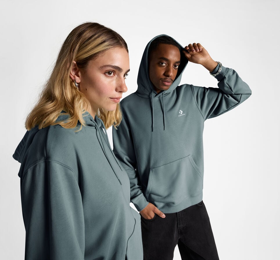 Converse Go-To Embroidered Star Chevron Standard Fit Pullover Hoodie